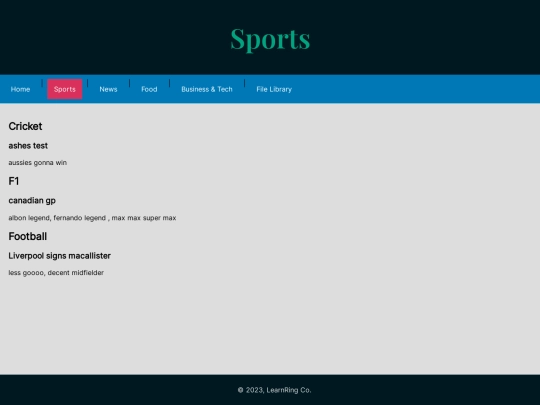 sport screenshot