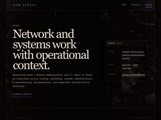 resume screenshot