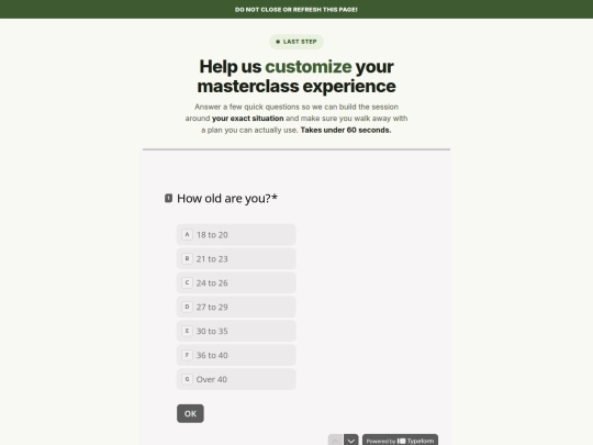 CC/survey screenshot