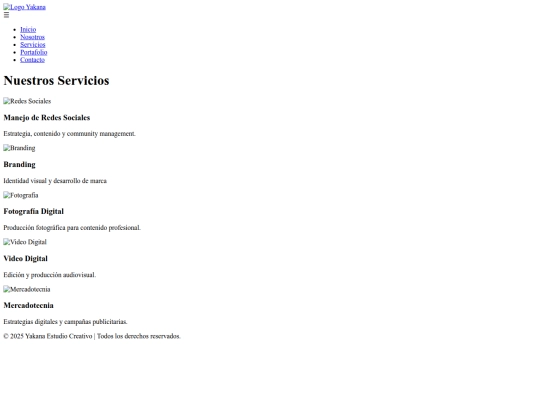 servicios screenshot
