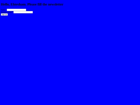 newsletter screenshot