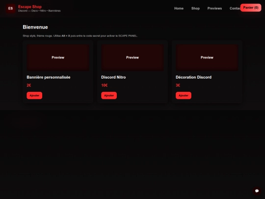 index screenshot