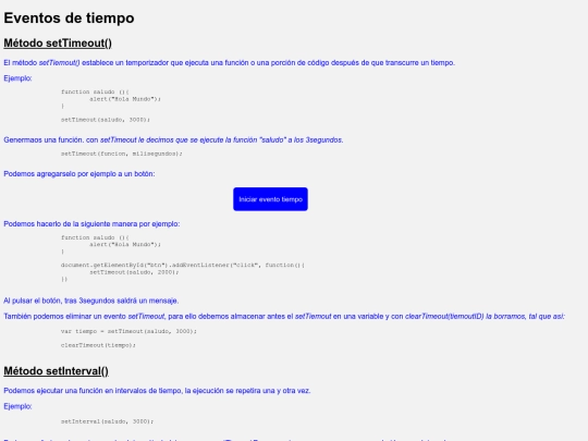 eventos de tiempo screenshot
