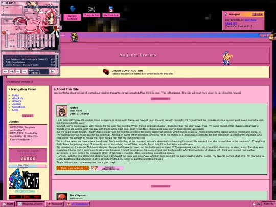 Journal screenshot