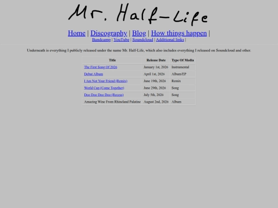 discography screenshot