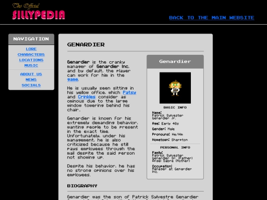 encyclopedia/genardier screenshot
