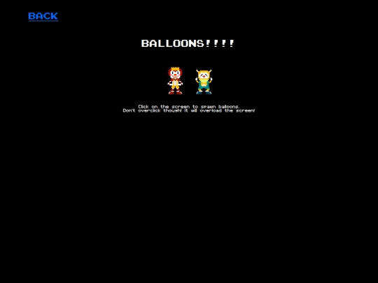 games/balloons screenshot
