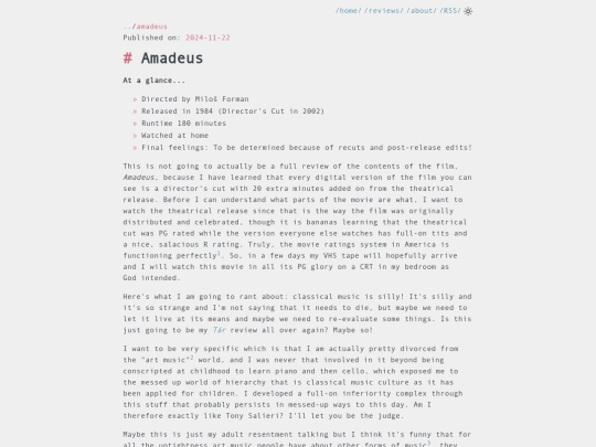 reviews/amadeus screenshot