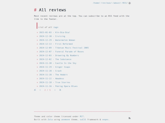 reviews/page/2 screenshot