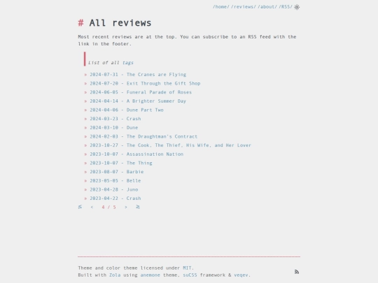reviews/page/4 screenshot