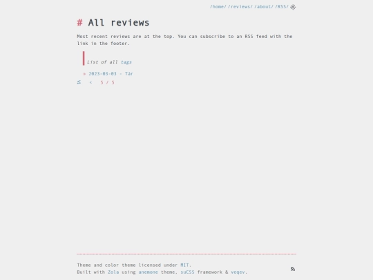 reviews/page/5 screenshot