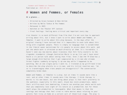 reviews/women-and-femmes-or-females screenshot
