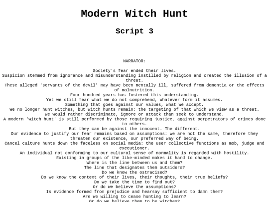 LICA 237/Modern_witch_hunt screenshot