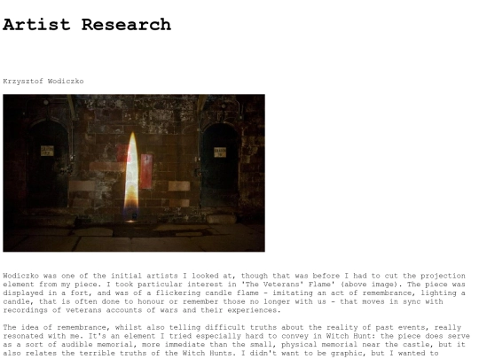 LICA 237/artistresearch screenshot