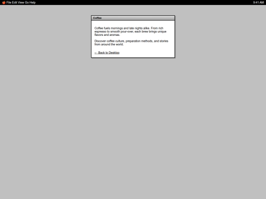 coffee screenshot