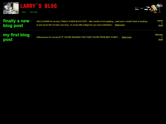 blog screenshot