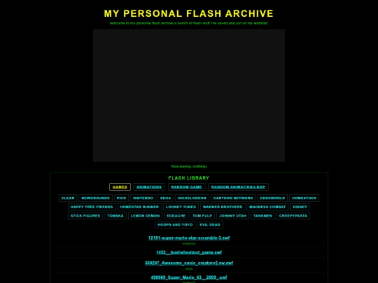 flasharchive screenshot