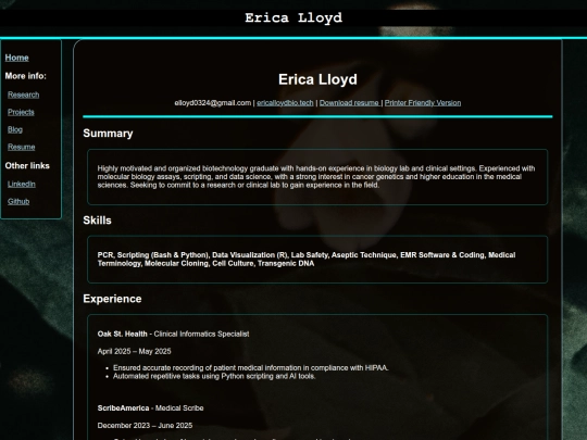 resume/Resume screenshot