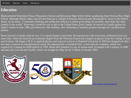 Education screenshot