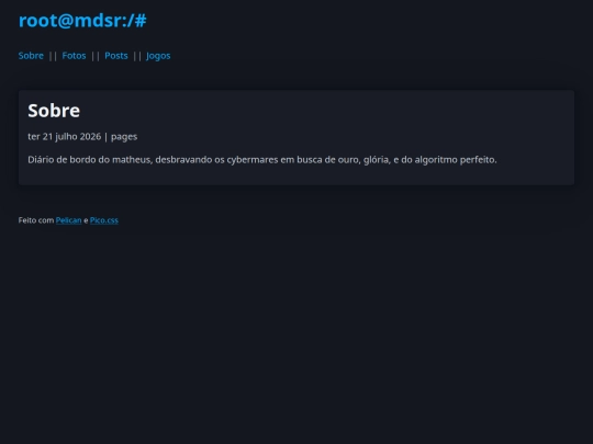 pages/sobre screenshot