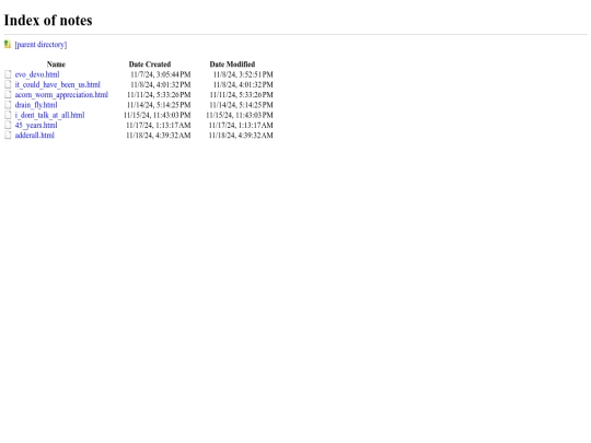 notes screenshot