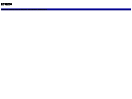 Resume screenshot