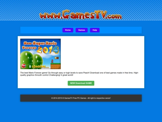 examaple/games/newsupermarioforever2014 screenshot