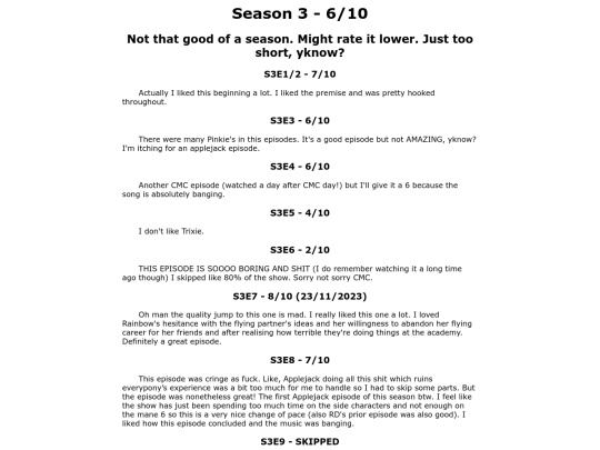 MLP Reviews/2_s3 screenshot