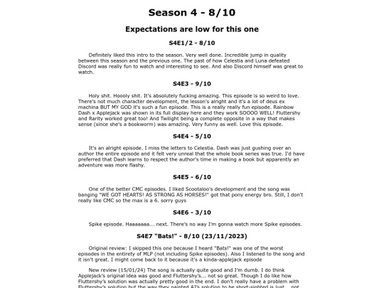 MLP Reviews/2_s4 screenshot