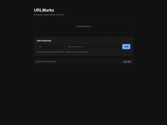 urlmarks screenshot