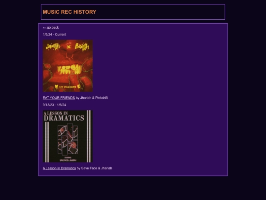 musicrecs screenshot