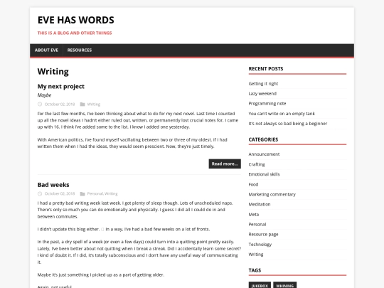 categories/writing/page/2 screenshot