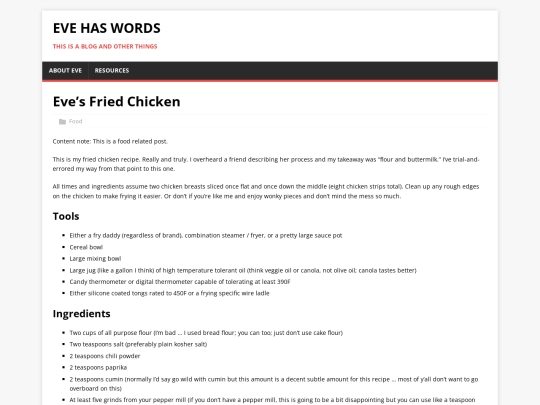 resources/eves-fried-chicken screenshot