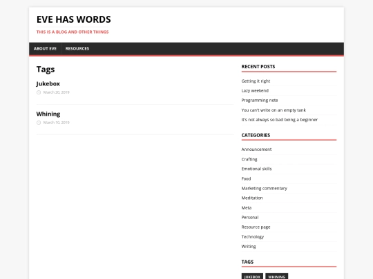 tags screenshot