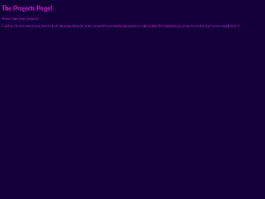 projects screenshot