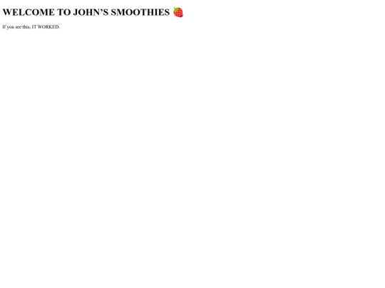 johnssmoothies screenshot