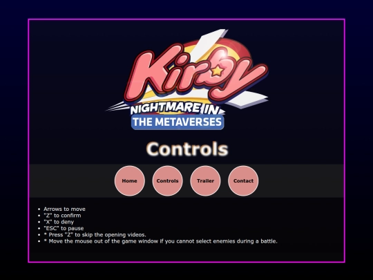 controls screenshot
