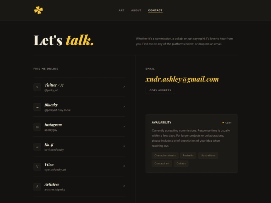 contact screenshot