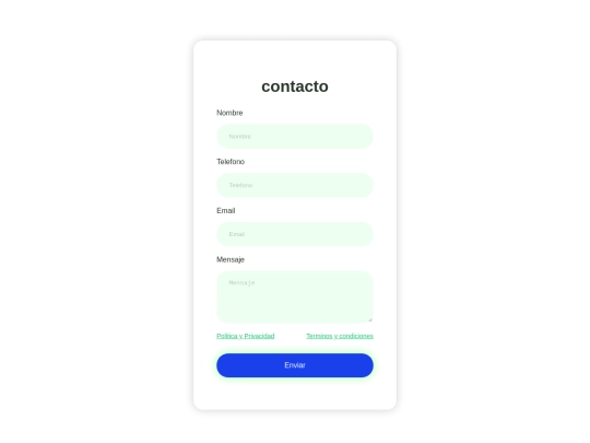 home/formulario screenshot
