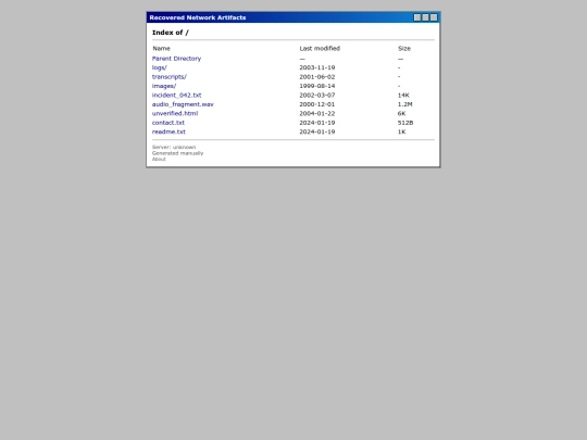 index screenshot