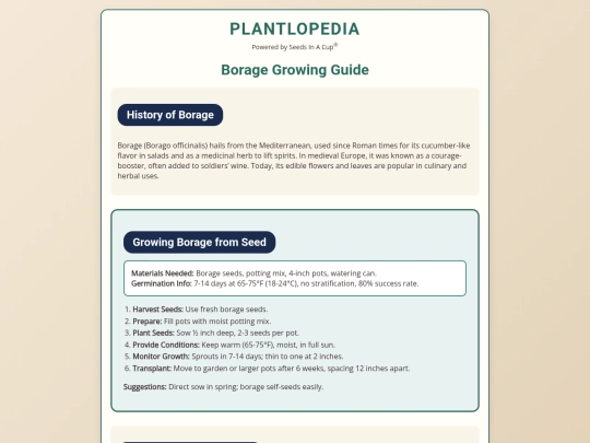 borage screenshot