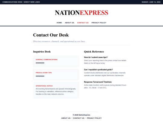 NewsBlogs/contact screenshot