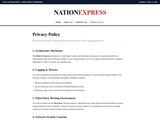 NewsBlogs/privacy screenshot