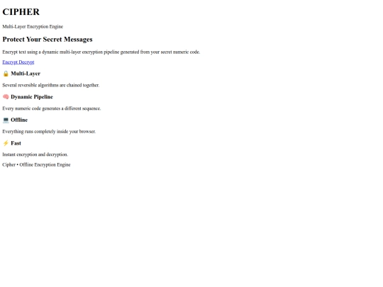 cipher screenshot