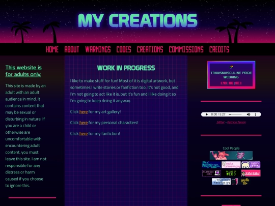 pages/creations screenshot