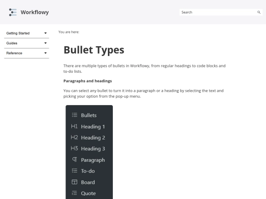 HTML5/Content/Reference/BulletTypes screenshot