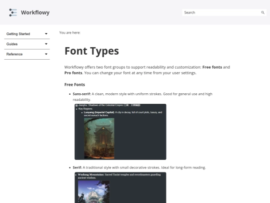 HTML5/Content/Reference/FontTypes screenshot
