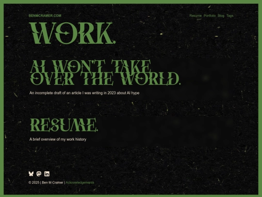 tags/work screenshot