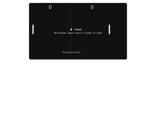 pong screenshot