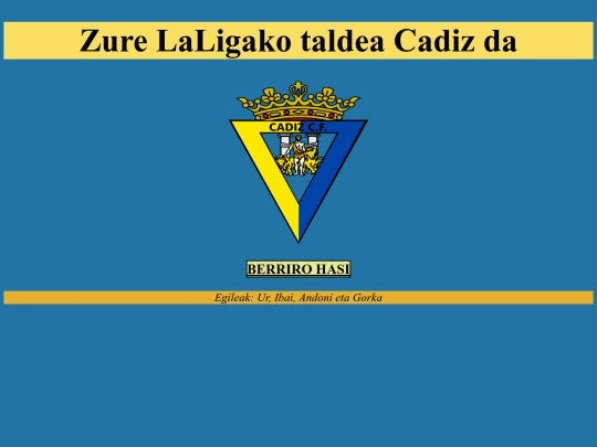 Oinarri metodologiko lanak/ZureTaldeaCadiz screenshot